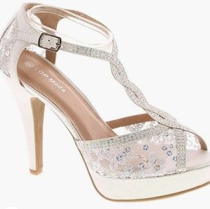 Open toe high heel sandals
